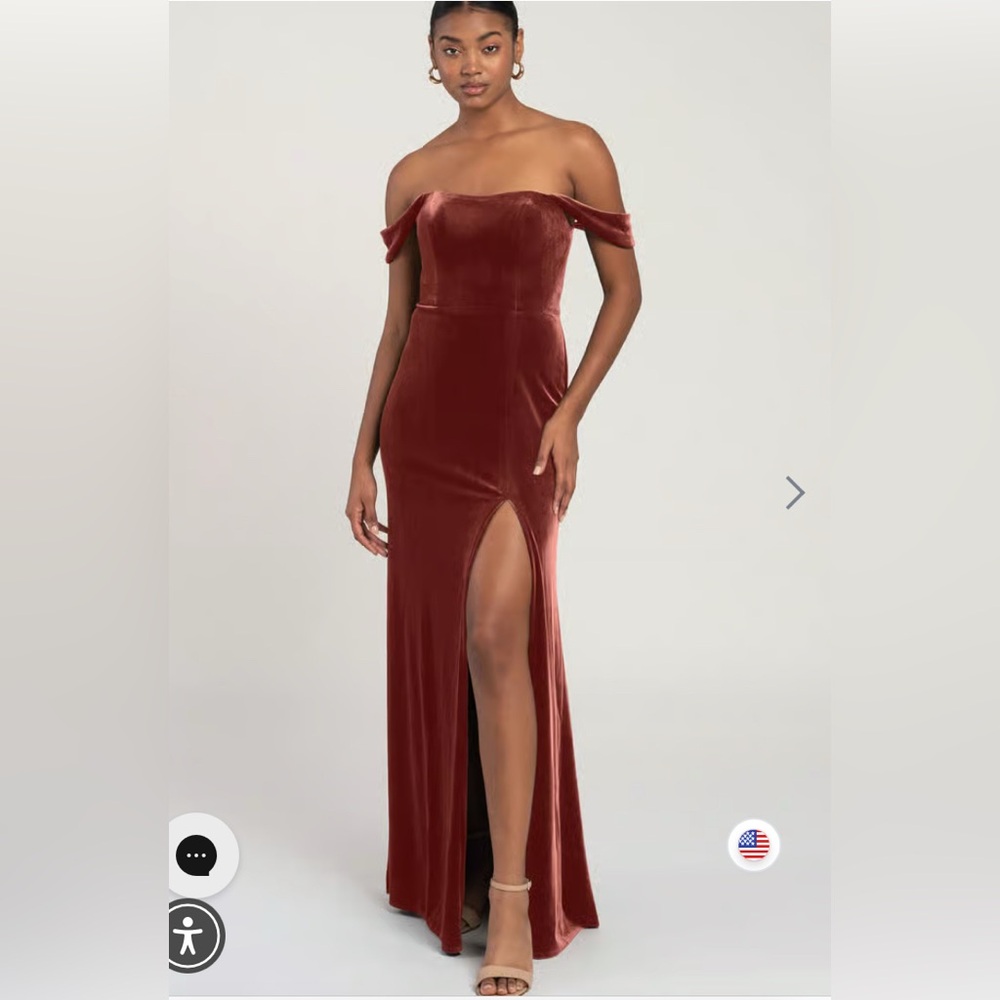 EUC Jenny Yoo Issa dress, size: 6, color: dusty rose
